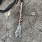 Kyanite Witch's Broom Necklace - Copper Electroformed