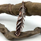 Real Feather Necklace, Large - Copper Electroformed