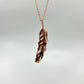 Real Feather Necklace, Large - Copper Electroformed