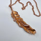 Real Feather Necklace, Large - Copper Electroformed