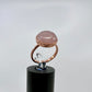 Size 6.25 Rose Quartz Ring - Copper Electroformed