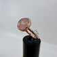 Size 9.25 Rose Quartz Ring - Copper Electroformed