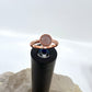 Size 5.5 Rose Quartz Ring - Copper Electroformed