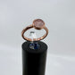 Size 5.25 Rose Quartz Ring - Copper Electroformed