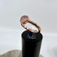 Size 5.25 Rose Quartz Ring - Copper Electroformed