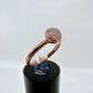 Size 6.5 Rose Quartz Ring - Copper Electroformed