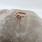 Size 6.5 Rose Quartz Ring - Copper Electroformed