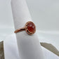 Size 6.25 Rhodochrosite Ring - Copper Electroformed