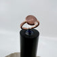 Size 3.5 Rose Quartz Ring - Copper Electroformed