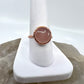 Size 7.75 Rose Quartz Ring - Copper Electroformed