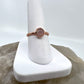 Size 7.25 Rose Quartz Ring - Copper Electroformed