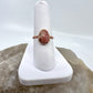 Size 6.75 Rhodochrosite Ring - Copper Electroformed