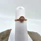 Size 4.25 Rose Quartz Ring - Copper Electroformed