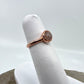 Size 4.25 Rose Quartz Ring - Copper Electroformed