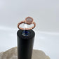 Size 4.25 Rose Quartz Ring - Copper Electroformed