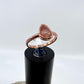 Size 6.25 Rhodochrosite Ring - Copper Electroformed