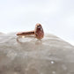 Size 6.25 Rhodochrosite Ring - Copper Electroformed