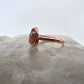 Size 6.25 Rhodochrosite Ring - Copper Electroformed