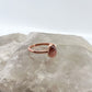 Size 6.25 Rhodochrosite Ring - Copper Electroformed