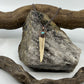 Antler Tip Necklace with Labradorite Accent - Copper Electroformed