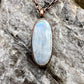 Rainbow Moonstone Necklace - Copper Electroformed