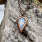 Rainbow Moonstone Necklace - Copper Electroformed