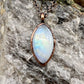 Rainbow Moonstone Necklace - Copper Electroformed