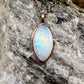 Rainbow Moonstone Necklace - Copper Electroformed