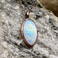 Rainbow Moonstone Necklace - Copper Electroformed