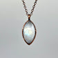 Rainbow Moonstone Necklace - Copper Electroformed