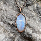 Rainbow Moonstone Necklace - Copper Electroformed