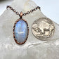 Rainbow Moonstone Necklace - Copper Electroformed