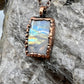 Rainbow Moonstone Necklace - Copper Electroformed