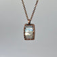 Rainbow Moonstone Necklace - Copper Electroformed