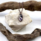 Chevron Amethyst Necklace - Copper Electroformed