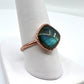 Size 8.25 Labradorite Ring - Copper Electroformed