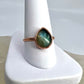 Size 8.25 Labradorite Ring - Copper Electroformed