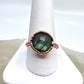 Size 8.25 Labradorite Ring - Copper Electroformed