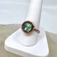 Size 8.25 Labradorite Ring - Copper Electroformed