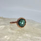 Size 8.25 Labradorite Ring - Copper Electroformed