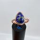 Size 8.75 Lapis Lazuli Ring - Copper Electroformed