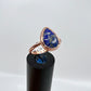 Size 8.75 Lapis Lazuli Ring - Copper Electroformed