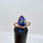 Size 8.75 Lapis Lazuli Ring - Copper Electroformed