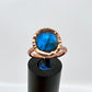 Size 7 Labradorite Ring - Copper Electroformed