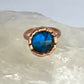 Size 7 Labradorite Ring - Copper Electroformed