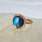 Size 7 Labradorite Ring - Copper Electroformed