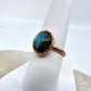 Size 7 Labradorite Ring - Copper Electroformed