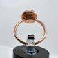 Size 7 Carnelian Ring - Copper Electroformed