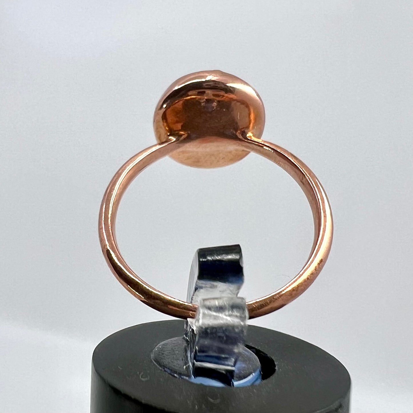 Size 7 Carnelian Ring - Copper Electroformed