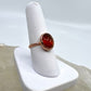 Size 7 Carnelian Ring - Copper Electroformed